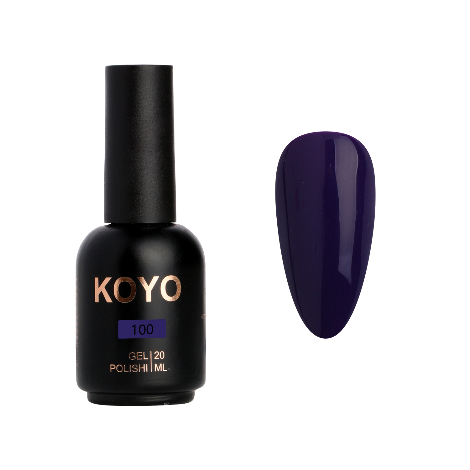 100 לק ג'ל KOYO קויו 20 מ"ל מספר 100 – תמונה 1