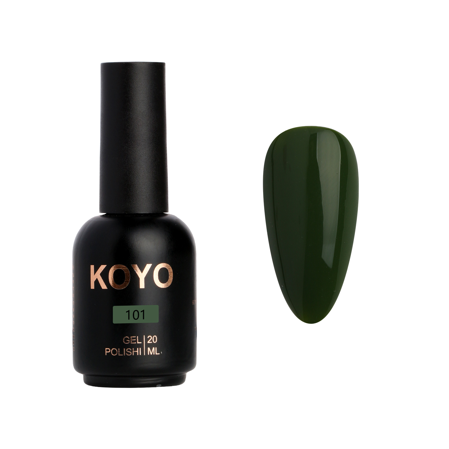 101 לק ג'ל KOYO קויו 20 מ"ל מספר 101 – תמונה 1